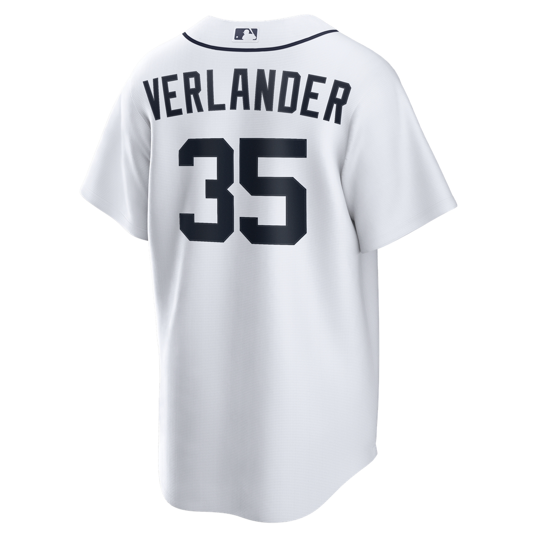 Detroit Tigers Justin Verlander Nike Home Replica Jersey - White