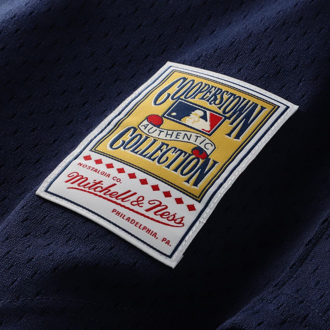 Bo Jackson California Angels Mitchell & Ness Cooperstown Mesh Batting Practice Button-Up Jersey - Navy