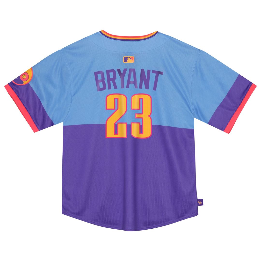 Colorado Rockies Kris Bryant Nike Toddler 2025 City Connect Limited Jersey - Purple/Light Blue