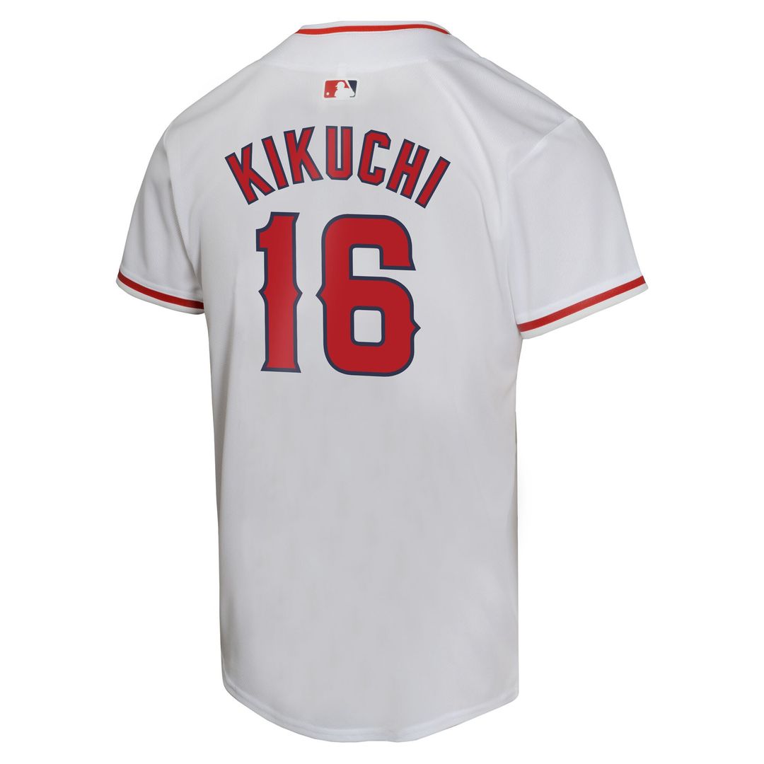 Los Angeles Angels Yusei Kikuchi Nike Youth Home Game Jersey - White