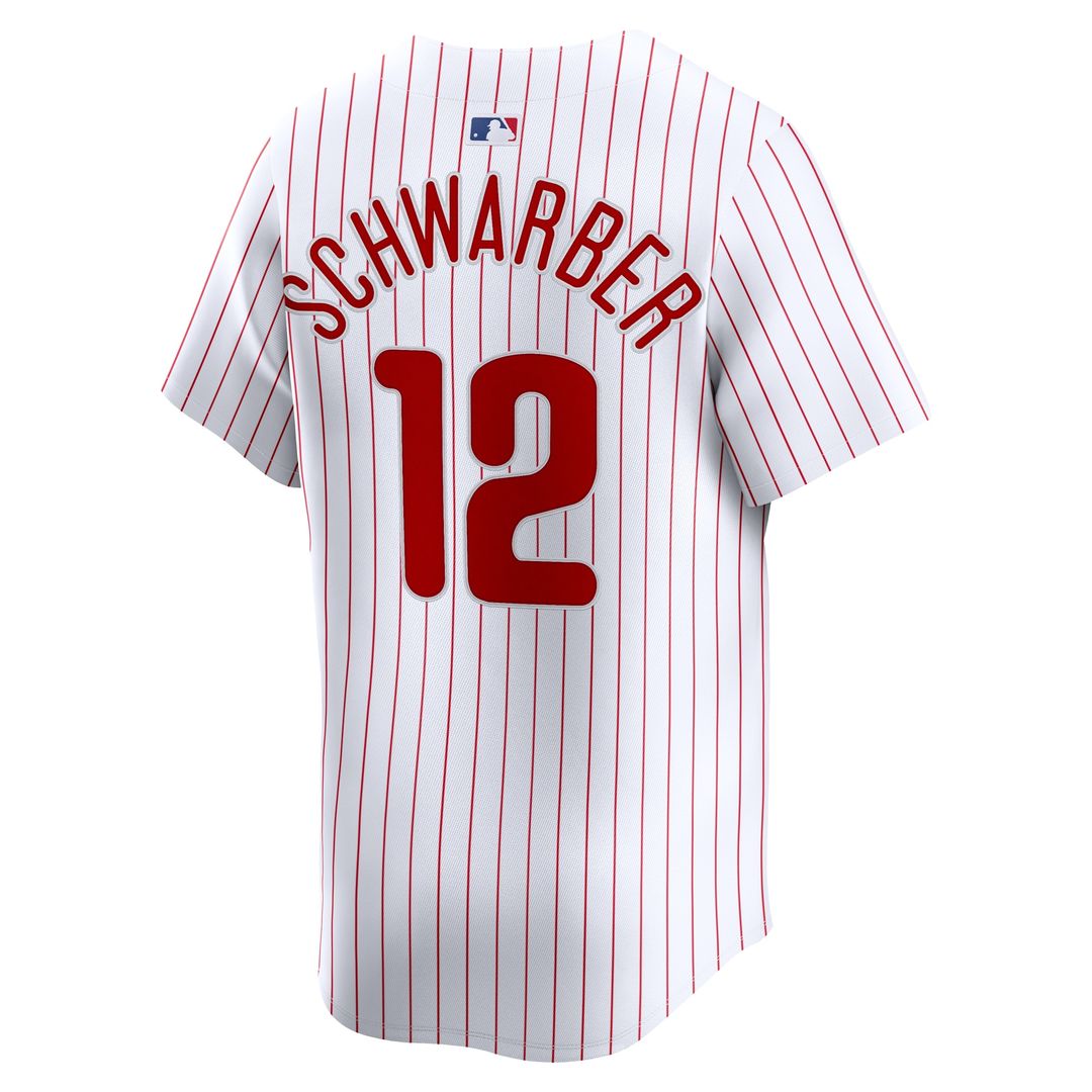 Philadelphia Phillies Kyle Schwarber Nike Home Limited Jersey - White