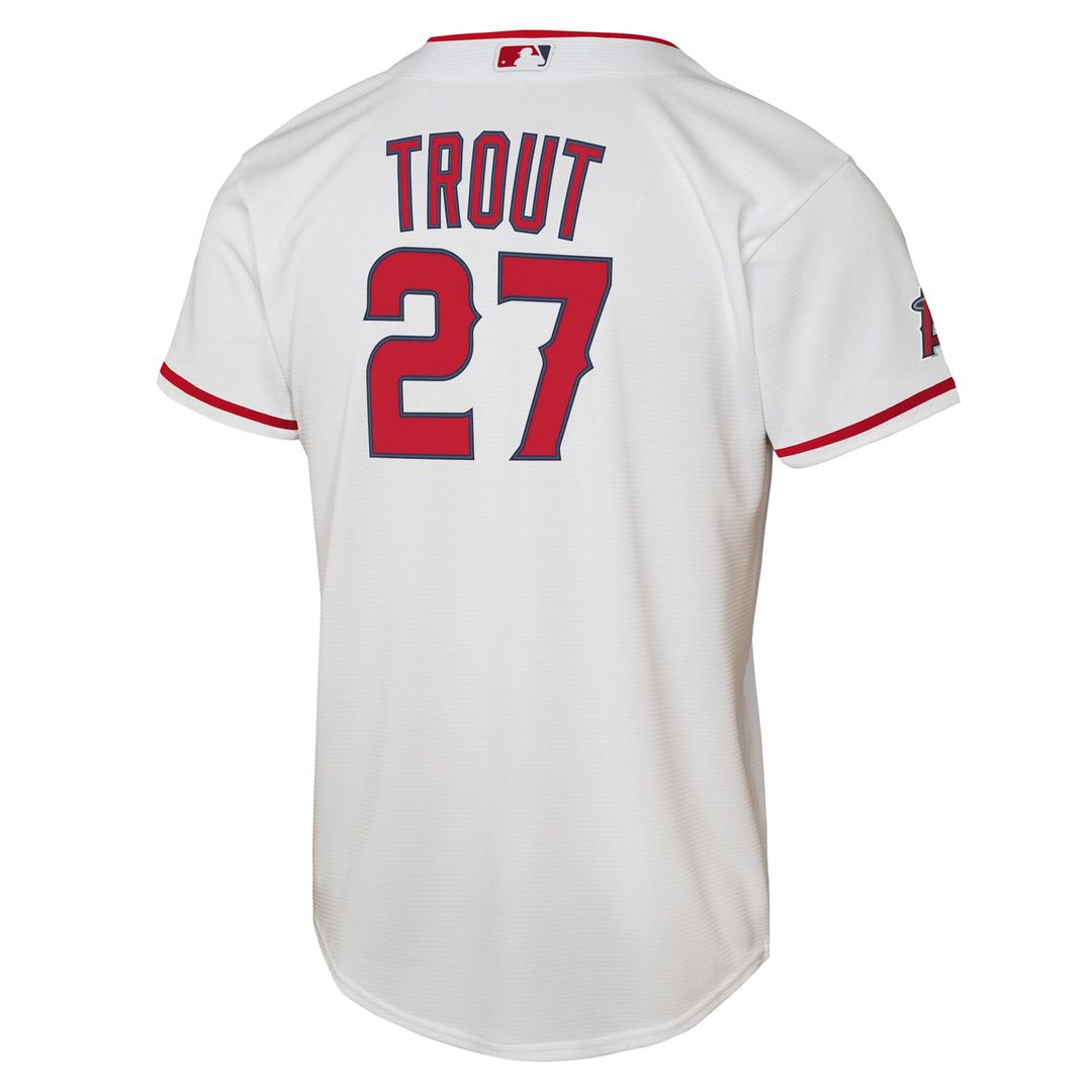 Los Angeles Angels Mike Trout Nike Youth Home Stadium Jersey - White