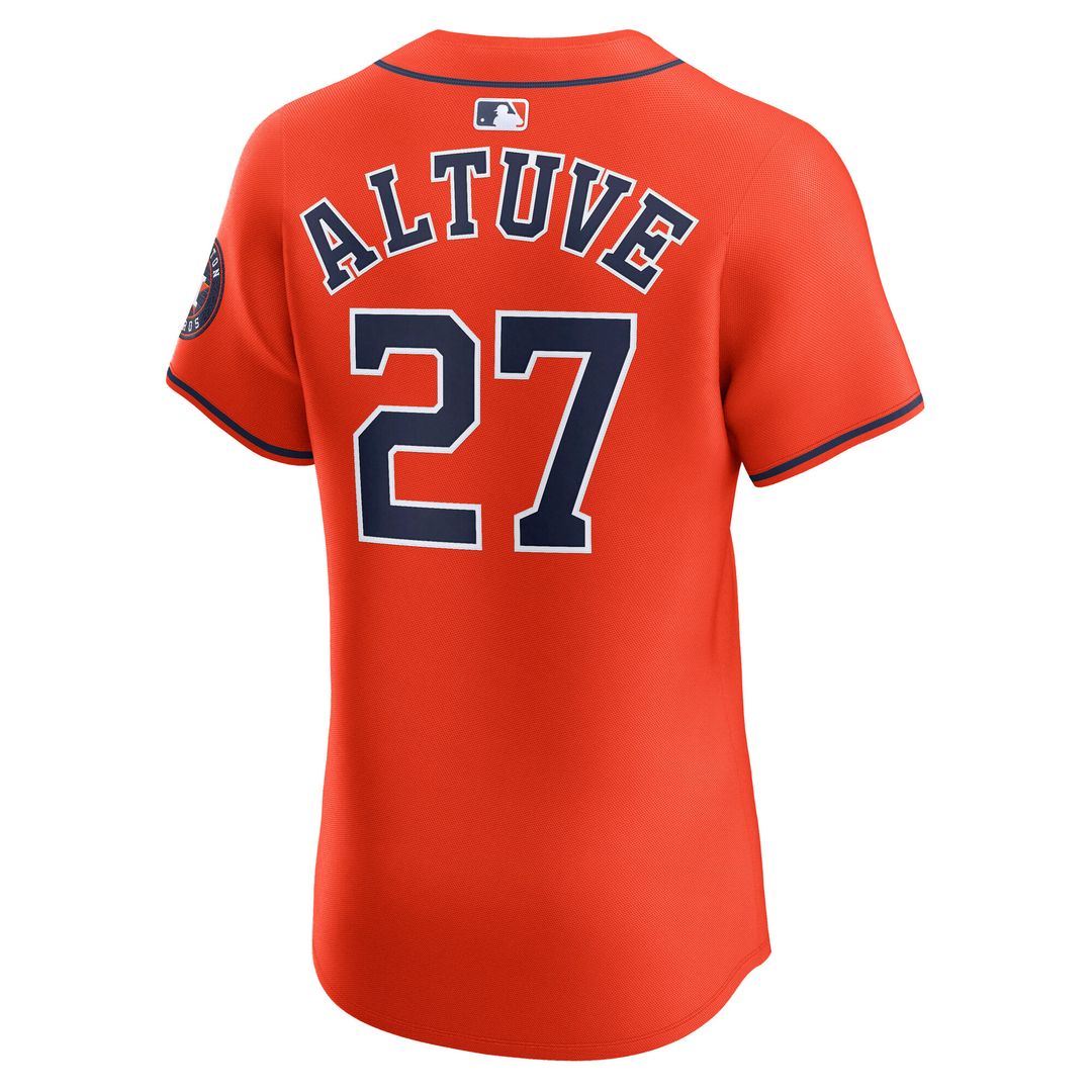 Houston Astros Jose Altuve Nike Alternate Elite Jersey - Orange