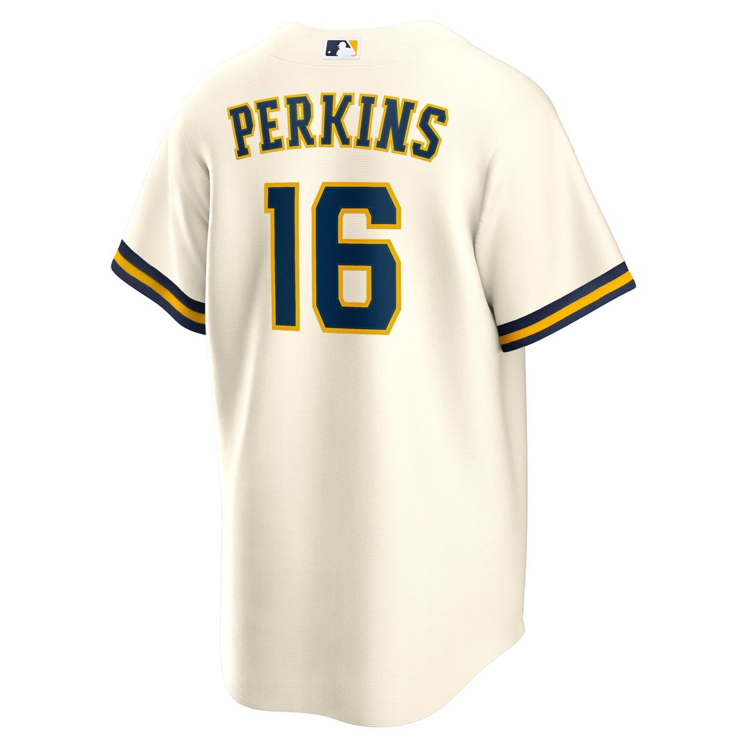 Milwaukee Brewers Blake Perkins Nike Home Replica Jersey - Cream