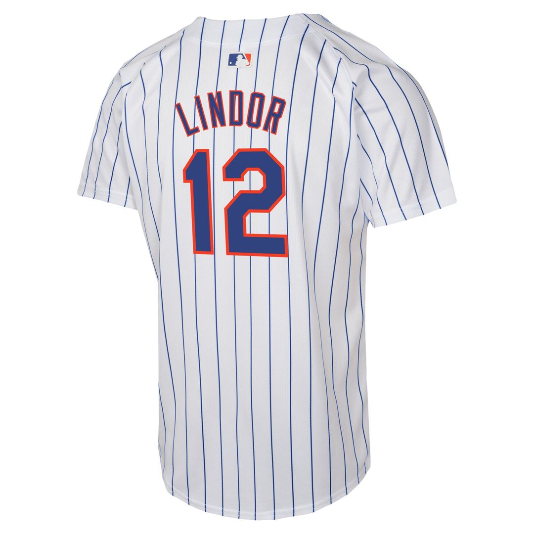 New York Mets Francisco Lindor Nike Youth Home Game Jersey - White
