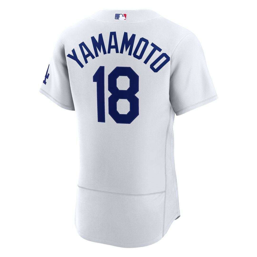 Los Angeles Dodgers Yoshinobu Yamamoto Nike Home Authentic Jersey - White