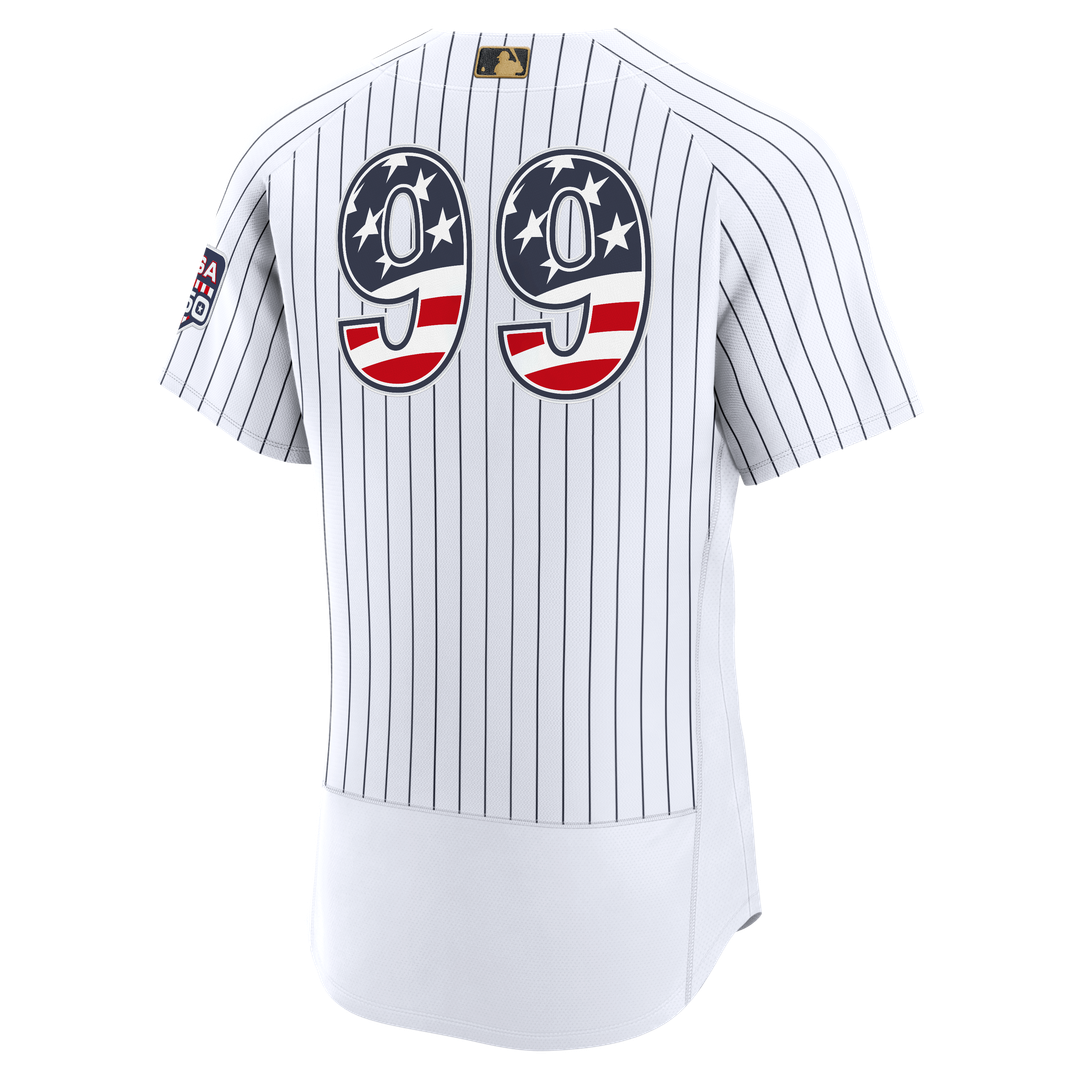 New York Yankees Aaron Judge Nike USA 250 Fourth of July Home Authentic Jersey - White