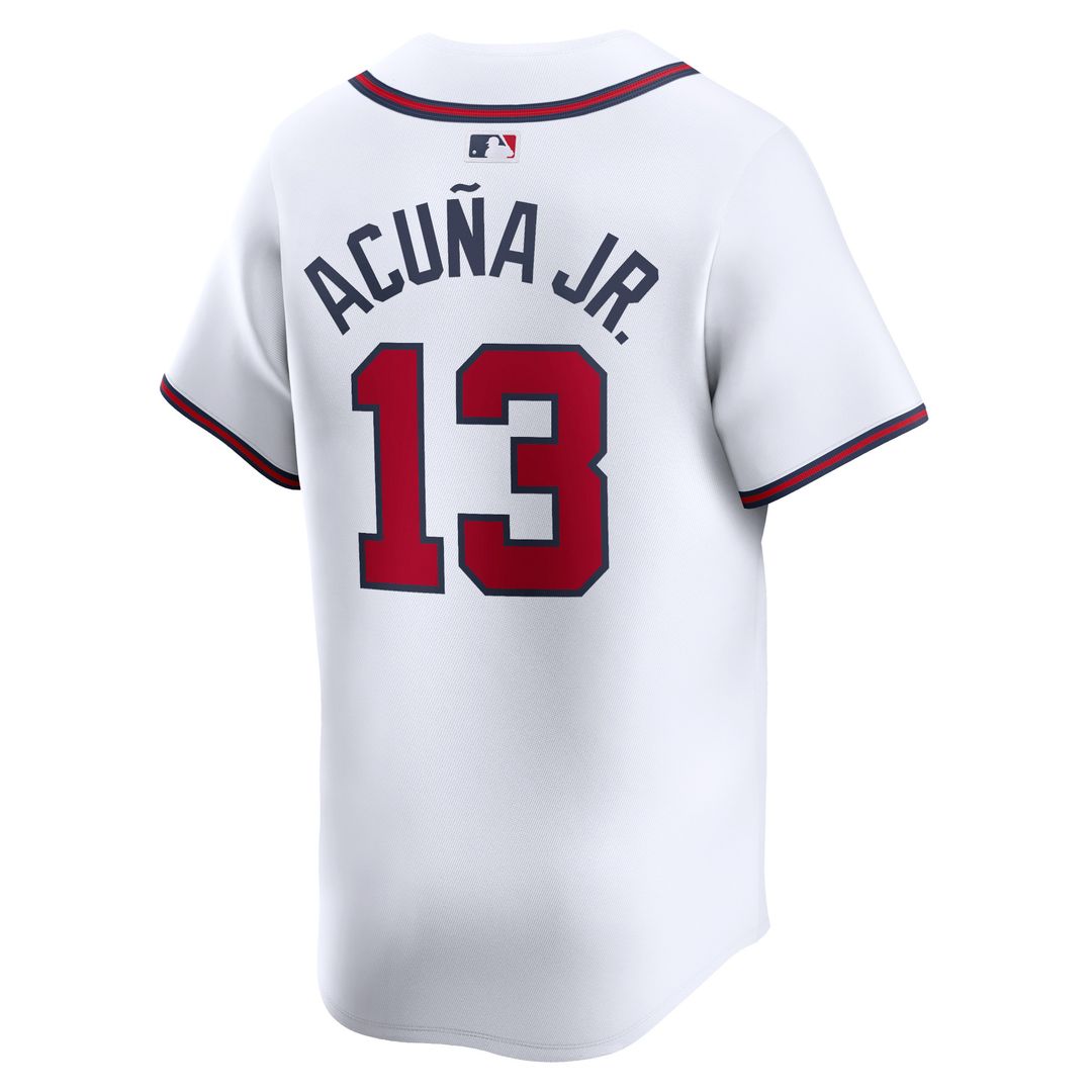 Atlanta Braves Ronald Acuña Jr. Nike Home Limited Jersey - White