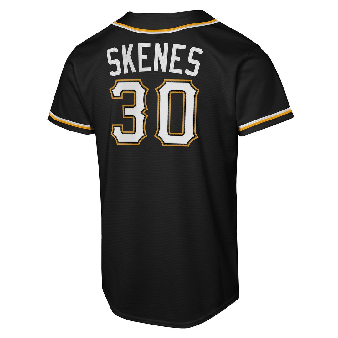 Pittsburgh Pirates Paul Skenes Nike Youth Fashion Replica Jersey - Black