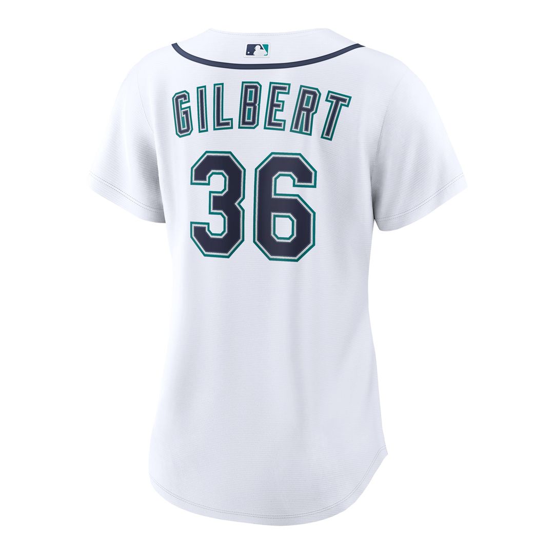 Seattle Mariners Logan Gilbert Nike Women's Home Replica Jersey - White