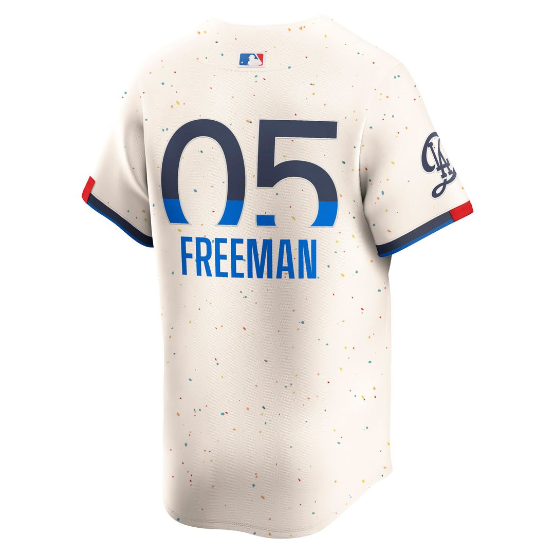 Los Angeles Dodgers Freddie Freeman Nike City Connect Limited Jersey - Cream