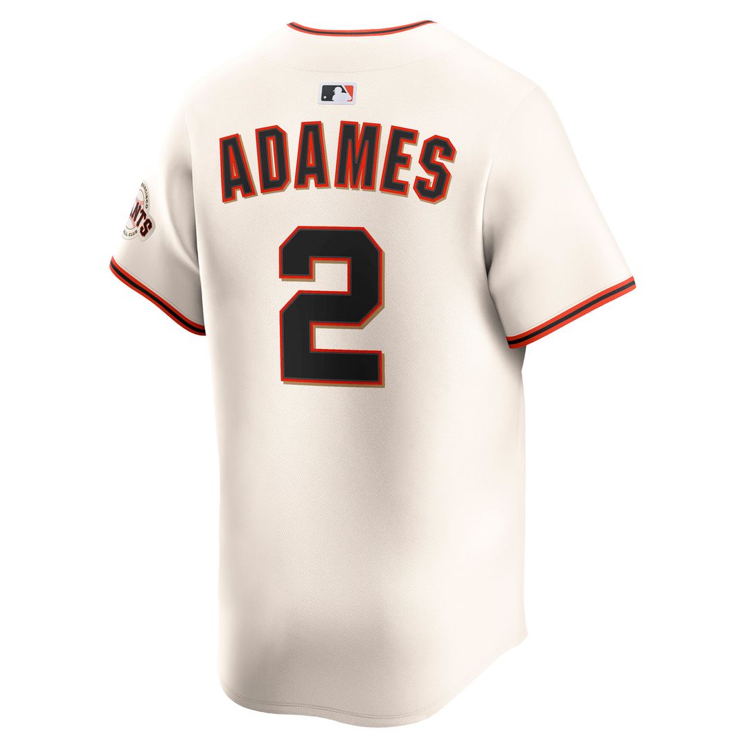San Francisco Giants Willy Adames Nike Home Limited Jersey - Cream