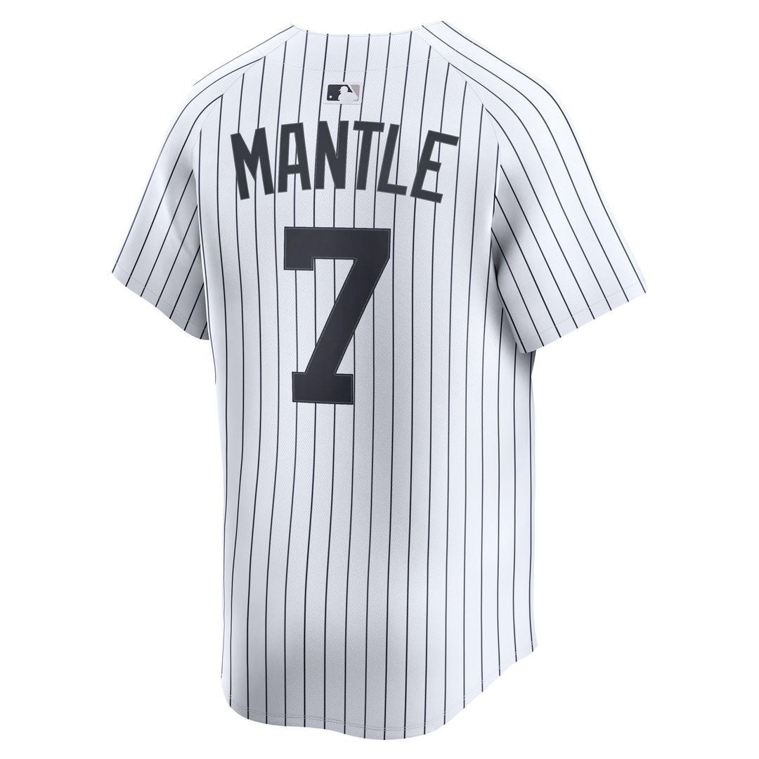 New York Yankees Mickey Mantle Nike Home Limited Jersey - White