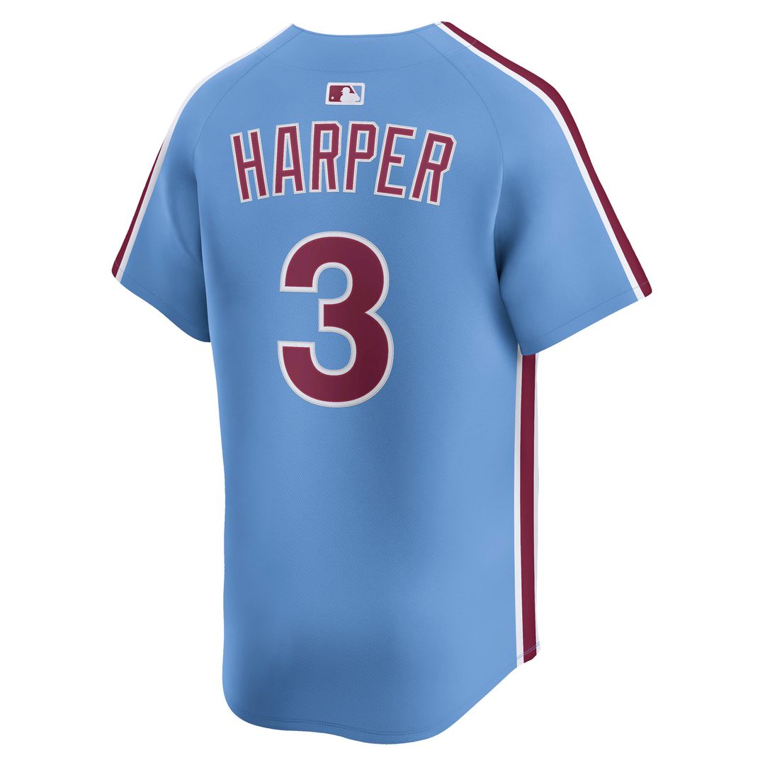 Philadelphia Phillies Bryce Harper Nike Road Limited Jersey - Gray
