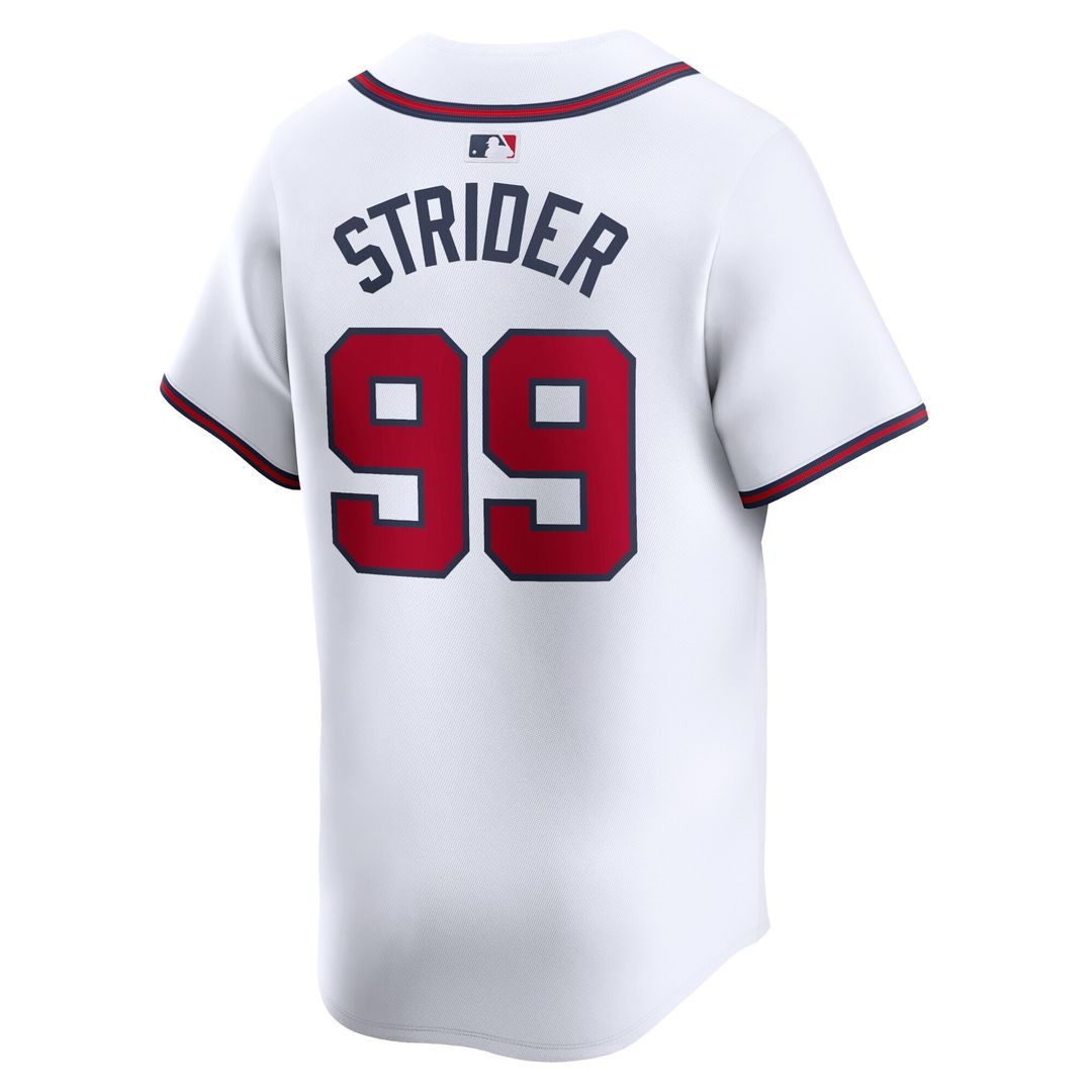 Atlanta Braves Spencer Strider Nike Home Limited Jersey - White