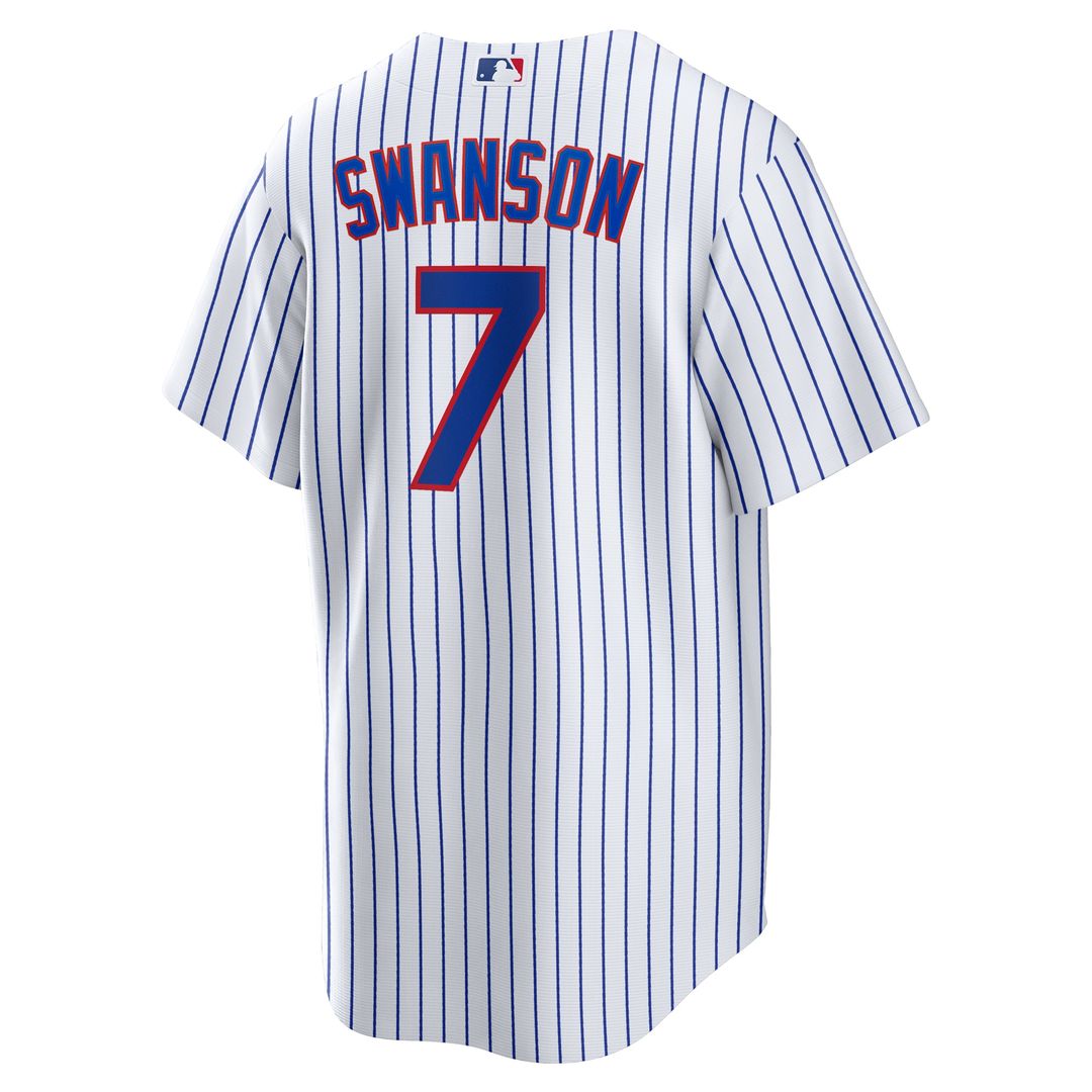 Chicago Cubs Dansby Swanson Nike Replica Jersey - White