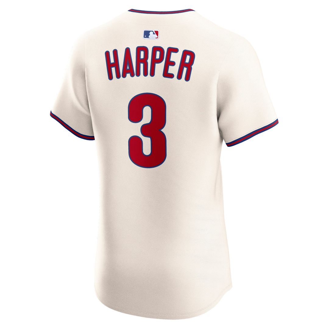 Philadelphia Phillies Bryce Harper Nike Home Elite Jersey - White