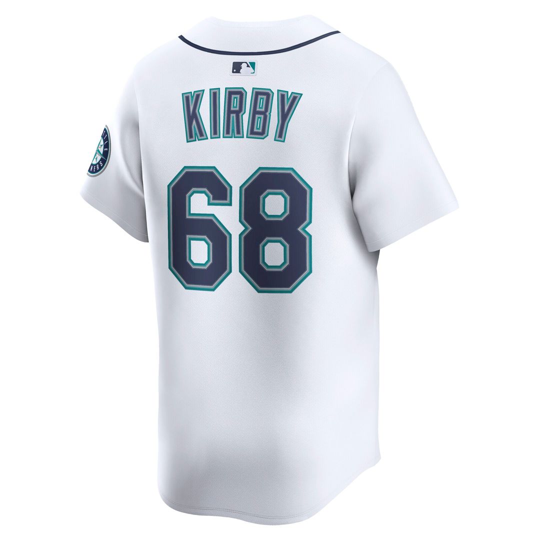 Seattle Mariners George Kirby Nike Home Limited Jersey - White