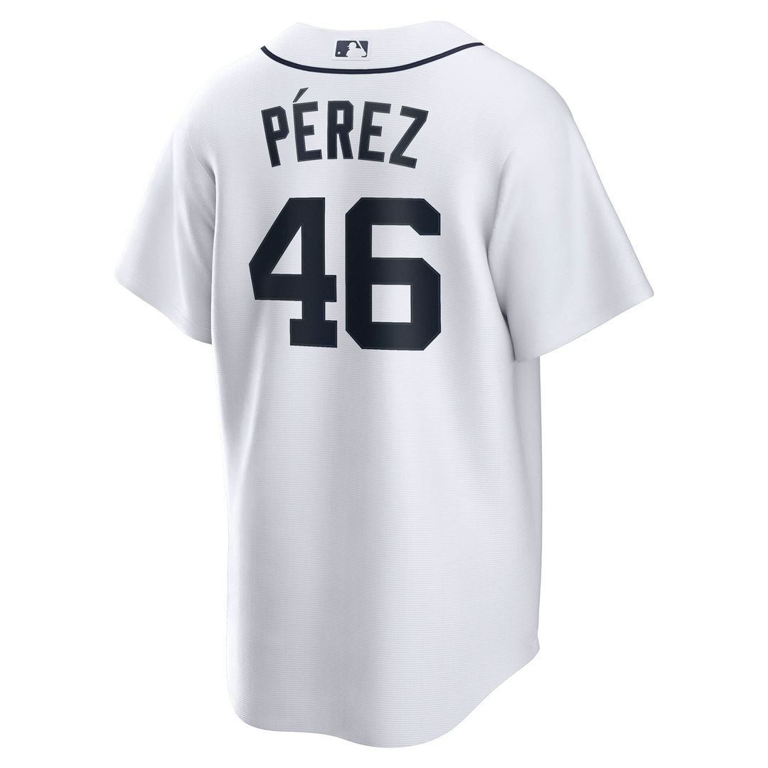Detroit Tigers Wenceel Pérez Nike Home Replica Jersey - White