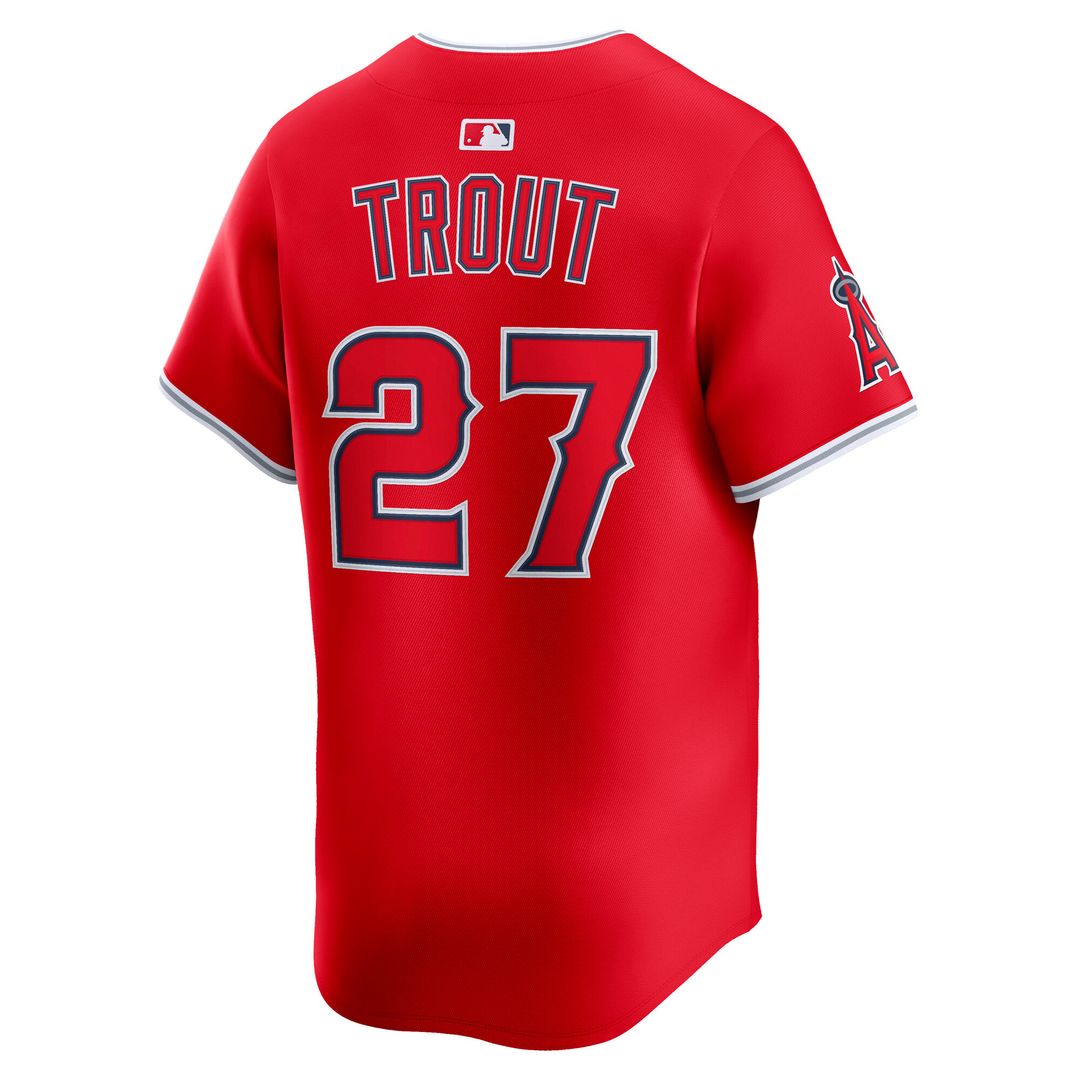 Los Angeles Angels Mike Trout Nike Home Limited Jersey - White