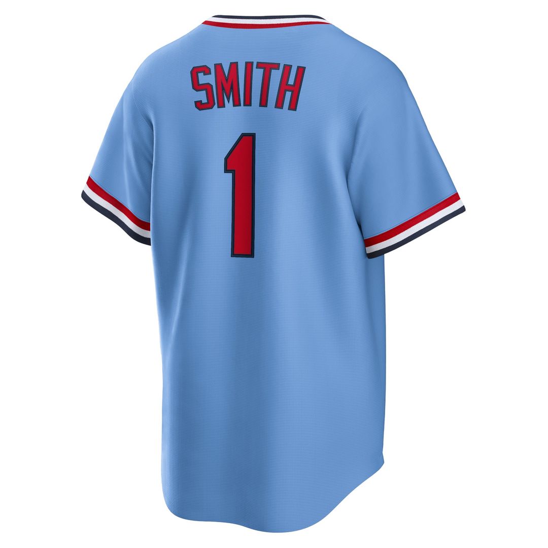 St. Louis Cardinals Ozzie Smith Nike Road Cooperstown Player Jersey - Light Blue