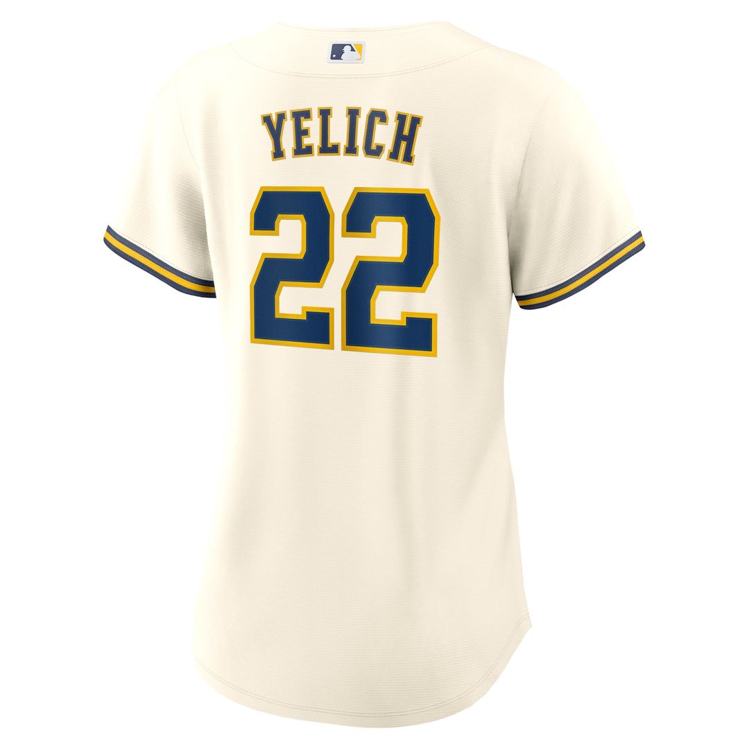 Milwaukee Brewers Christian Yelich Nike Women's Home Replica Jersey - White
