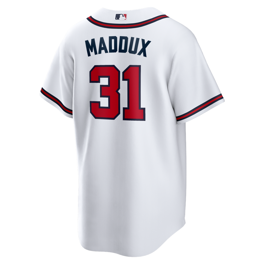 Atlanta Braves Greg Maddux Nike Home Retired Replica Jersey - White