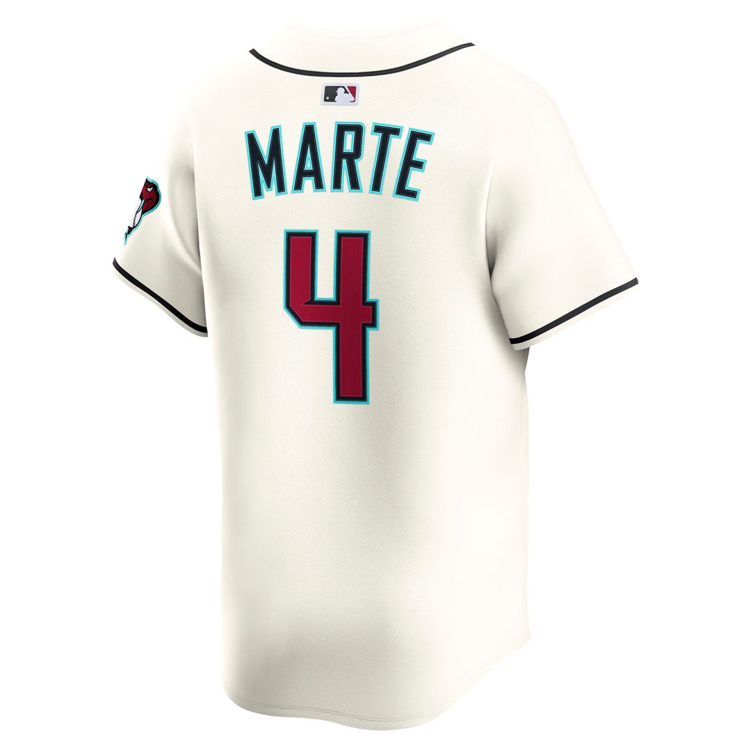 Arizona Diamondbacks Ketel Marte Nike Home Limited Jersey - Cream