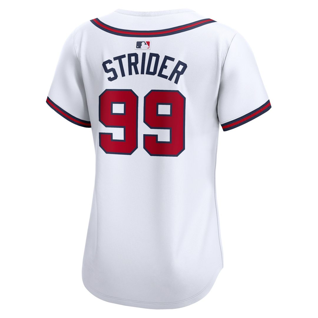 Atlanta Braves Spencer Strider Nike Women's Home Limited Jersey - White