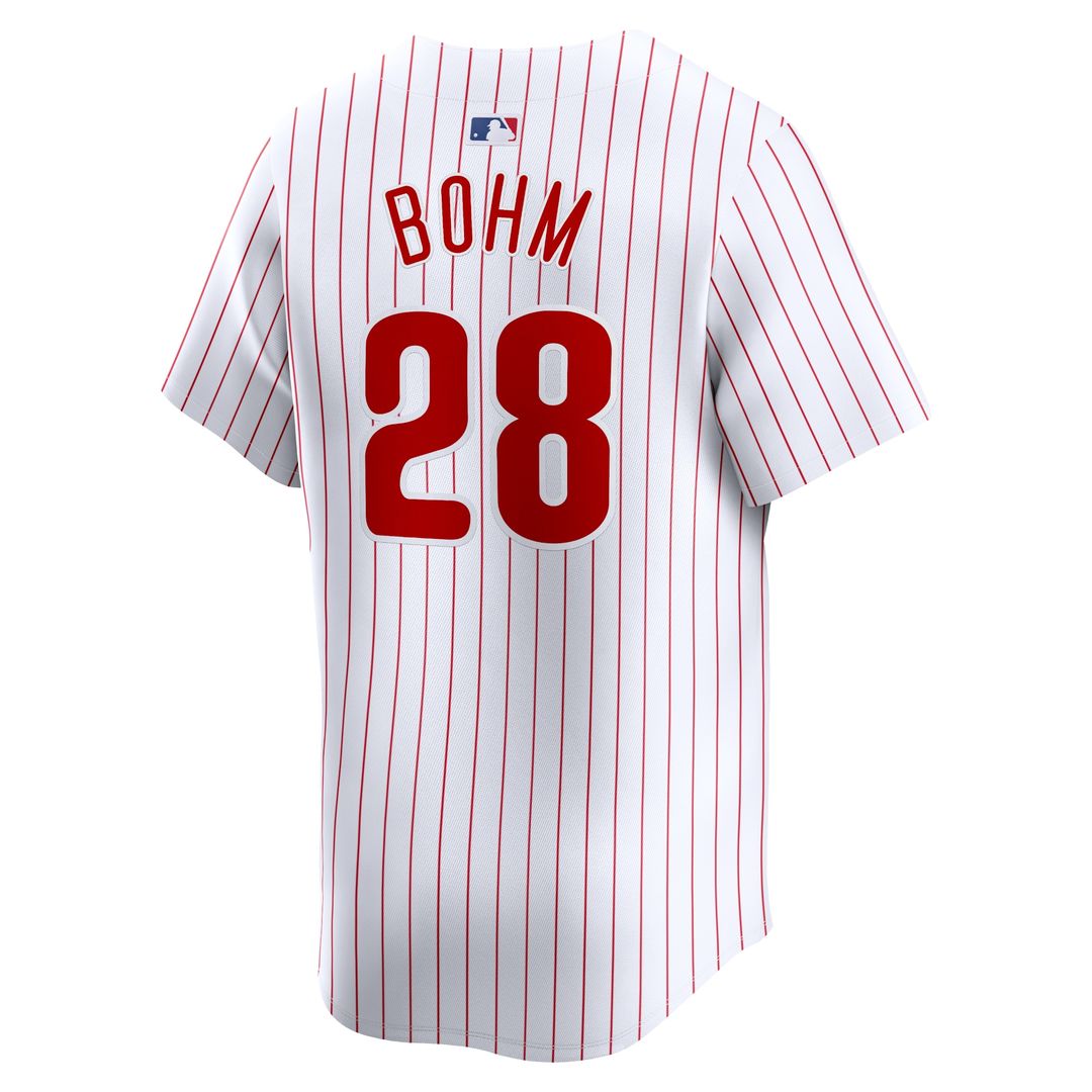 Philadelphia Phillies Alec Bohm Nike Home Limited Jersey - White
