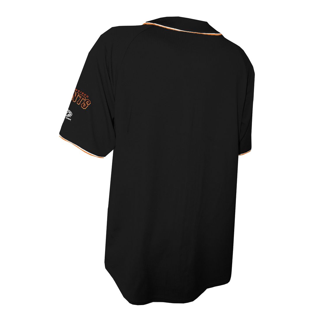 San Francisco Giants Stitches Team Color Full - Button Fashion Jersey - Black