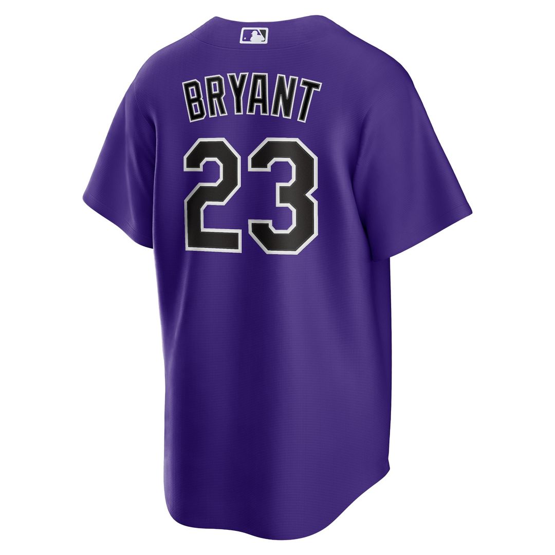 Colorado Rockies Kris Bryant Nike Alternate Replica Jersey - Purple