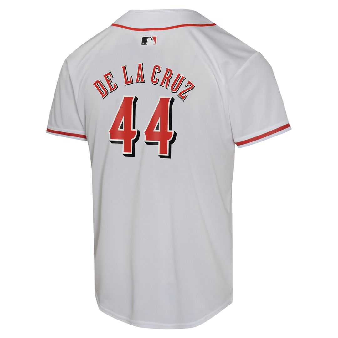 Cincinnati Reds Elly De La Cruz Nike Youth Home Game Jersey - White