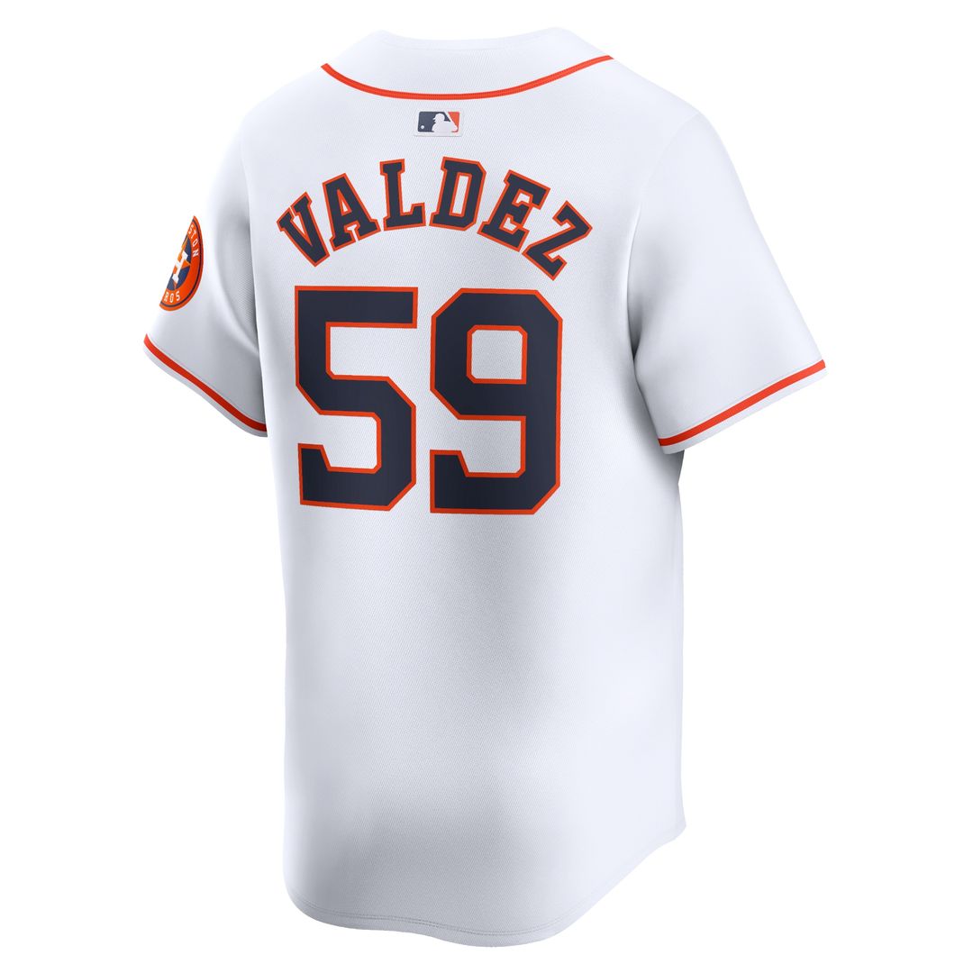 Houston Astros Framber Valdez Nike Home Limited Jersey - White