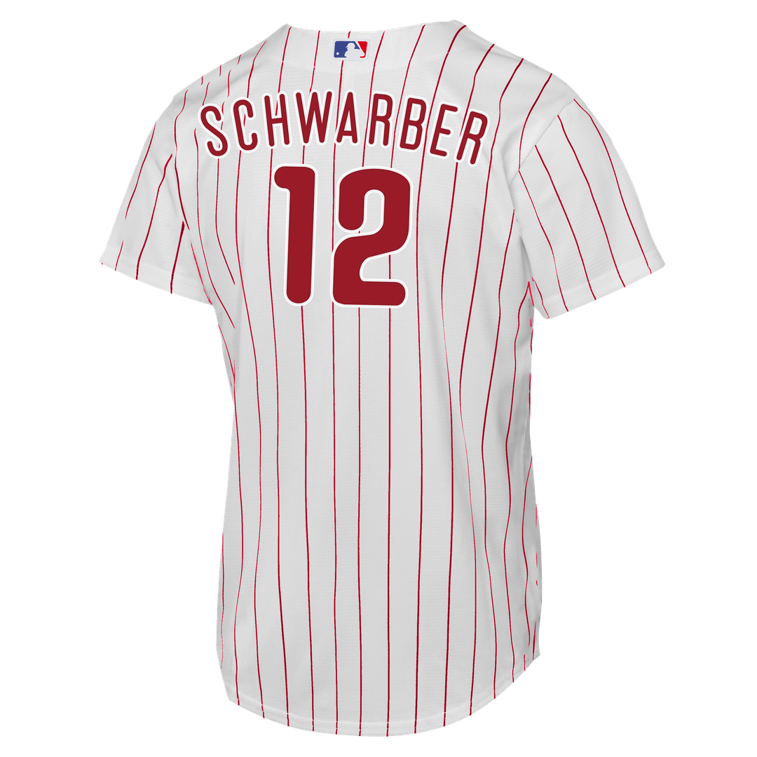 Philadelphia Phillies Kyle Schwarber Nike Youth Home Replica Jersey - White