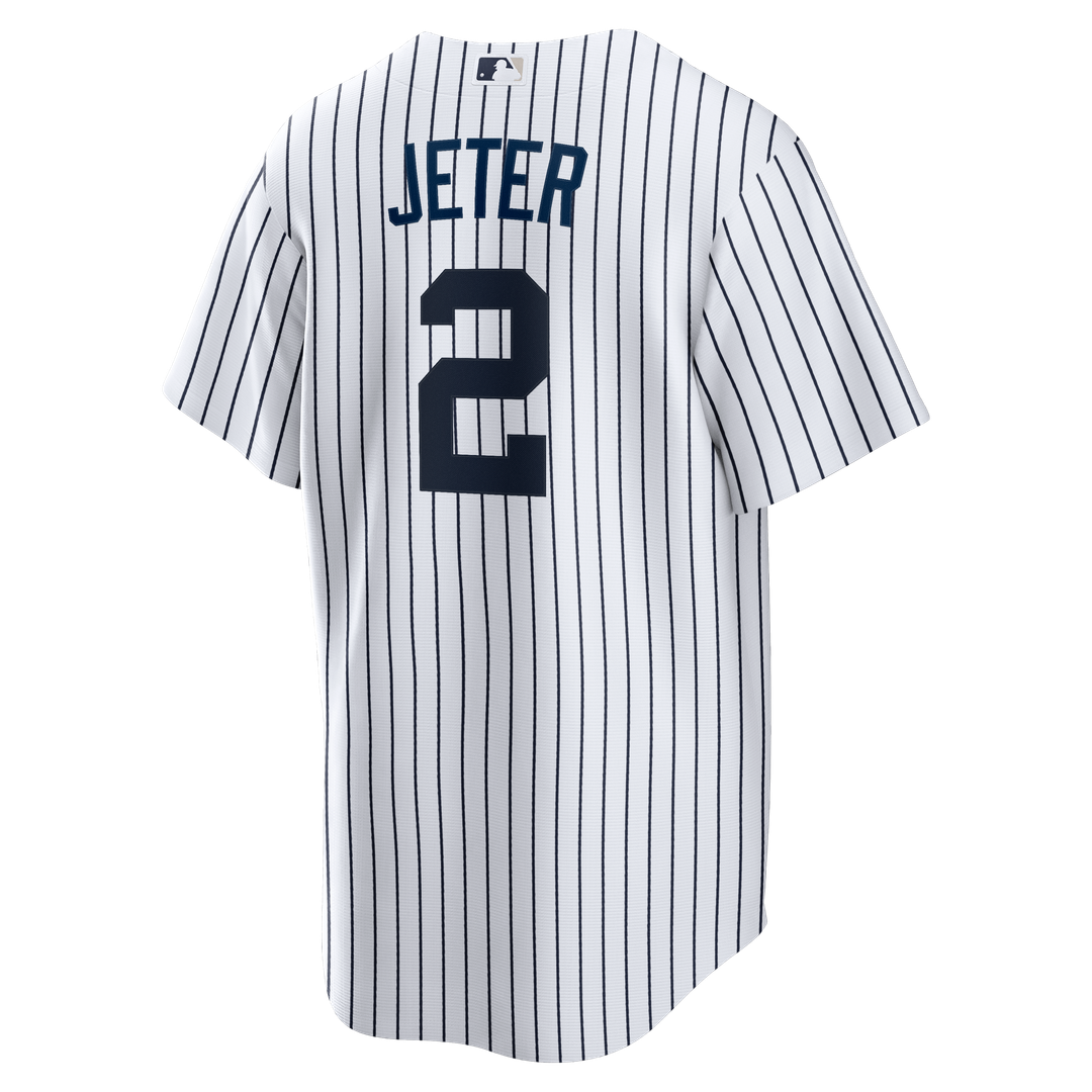 New York Yankees Derek Jeter Nike Home Retired Replica Jersey - White