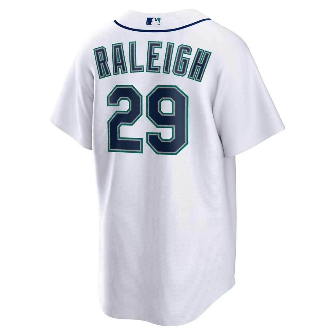 Seattle Mariners Cal Raleigh Nike Home Replica Jersey - White
