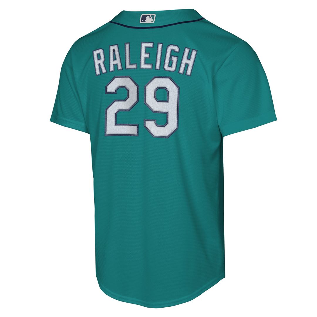 Seattle Mariners Cal Raleigh Nike Youth Alternate Replica Jersey - Teal