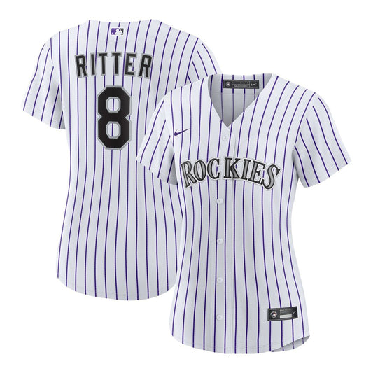 Colorado Rockies Ryan Ritter Nike Women's Home Replica Jersey - White