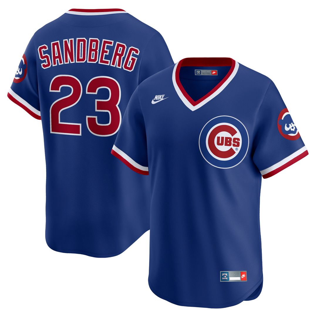 Chicago Cubs Ryne Sandberg Nike Throwback Cooperstown Limited Jersey - White