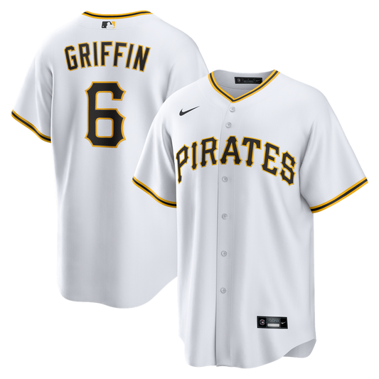 Pittsburgh Pirates Konnor Griffin Nike Home Replica Jersey - White
