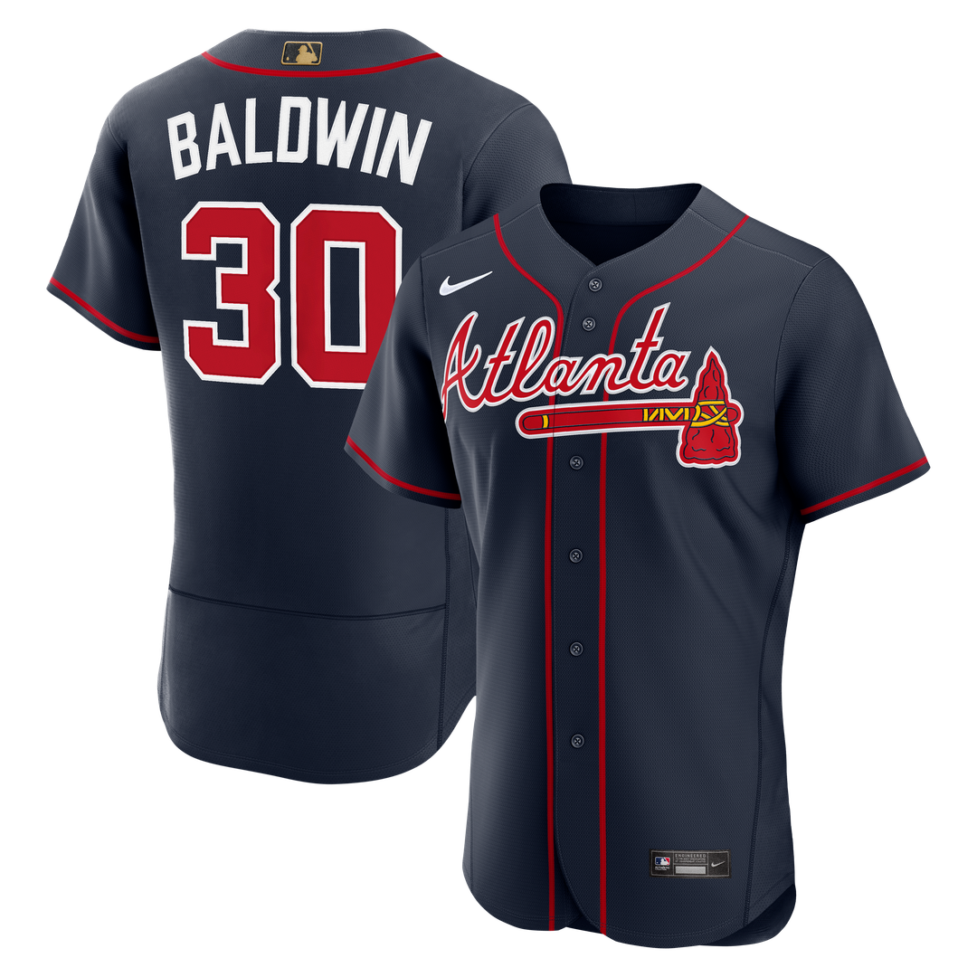 Atlanta Braves Drake Baldwin Nike Alternate MLB Awards Authentic Jersey - Navy