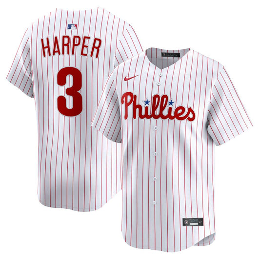Philadelphia Phillies Bryce Harper Nike Home Limited Jersey - White