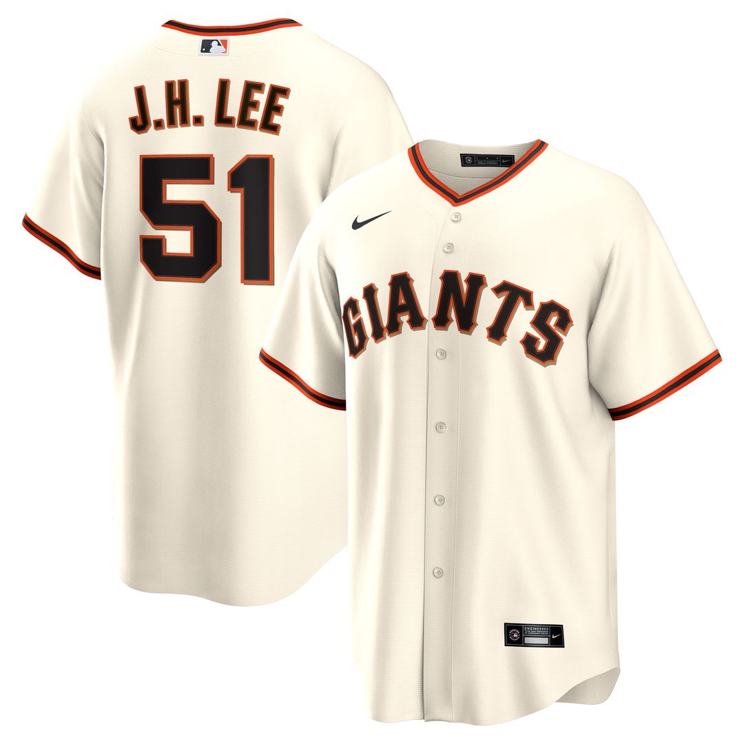 San Francisco Giants Jung Hoo Lee Nike Home Replica Jersey - Cream