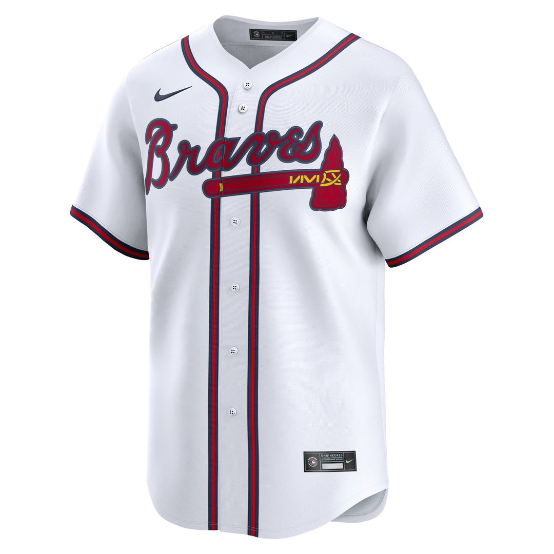 Atlanta Braves Spencer Strider Nike Home Limited Jersey - White