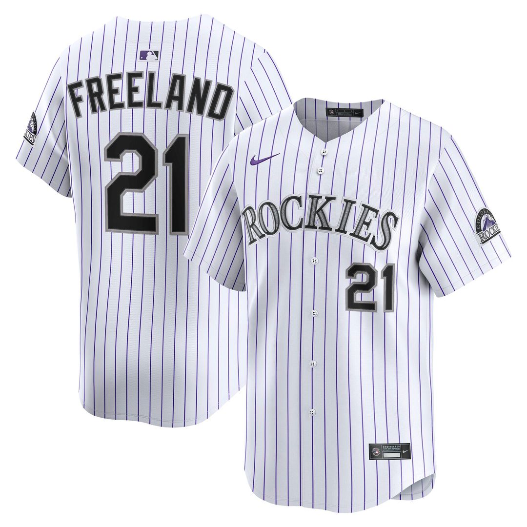 Colorado Rockies Kyle Freeland Nike Home Limited Jersey - White