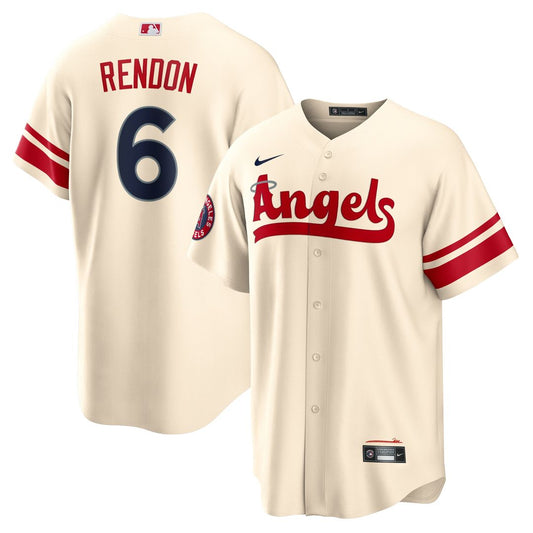 Los Angeles Angels Anthony Rendon Nike City Connect Replica Jersey - Cream