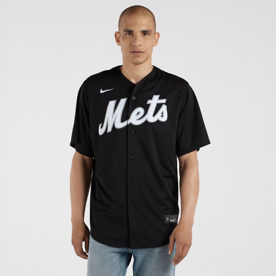New York Mets Francisco Lindor Nike Replica Jersey - Black