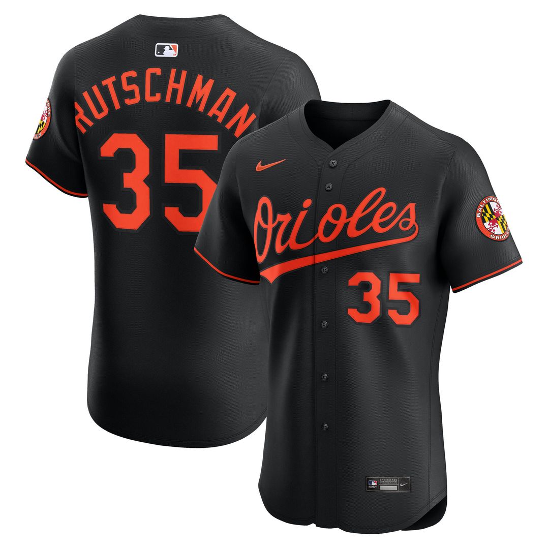 Baltimore Orioles Adley Rutschman Nike Alternate 2 Elite Jersey - Orange