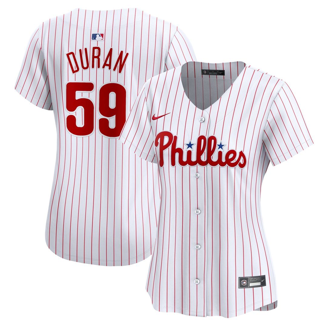 Philadelphia Phillies Jhoan Duran Nike Women's Home Limited Jersey - White